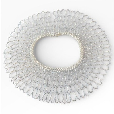 Vintage Beaded Collar Necklace Faux Pearl Seed Bead Bib Necklace | eBay US