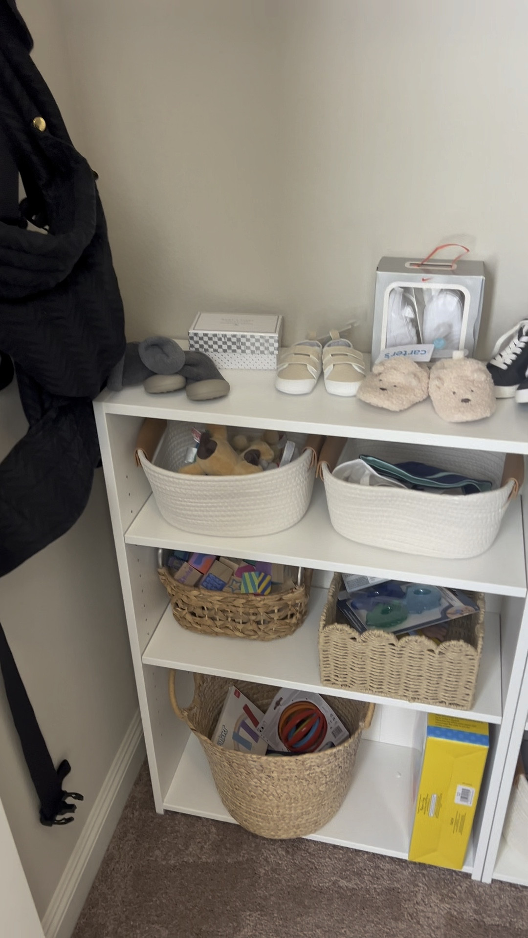 Nursery closet organization #nursery #nurserycloset #nurseryorganization