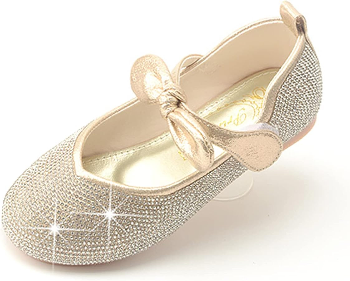 Cadidi Dinos Little Big Girl's Adorable Sparkle Princess Party Girls Dress Shoes | Amazon (US)