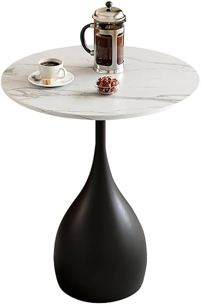 Sofa Side Table, Rock Slab Small Round Table, Home Bedroom Bedside Table, Iron Bracket Multifunct... | Amazon (US)