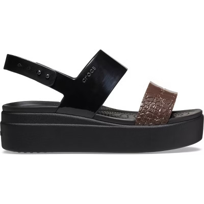 Crocs Womens Brooklyn Croco Shine Low Wedge Sandals | Target