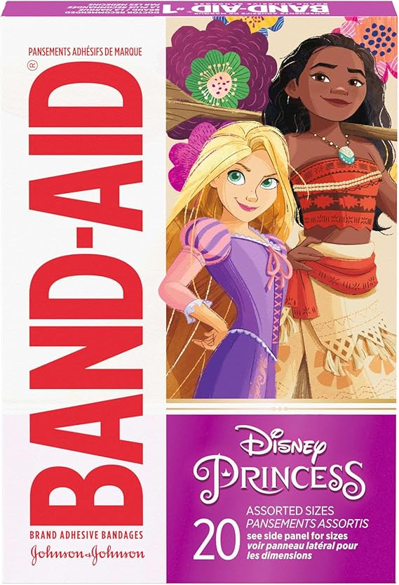 Band-Aid Brand Adhesive Bandages for Minor Cuts & Scrapes, Wound Care Featuring Disney Princess C... | Amazon (US)