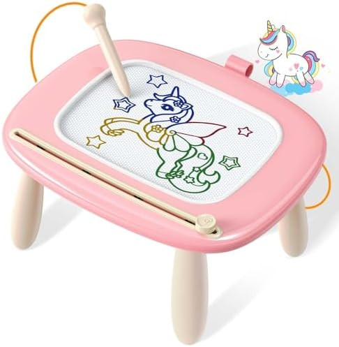 Magnetic Drawing Board, Toddler Girl Toys for 1-2 Year Old, Doodle Board Pad Learning and Educati... | Amazon (US)