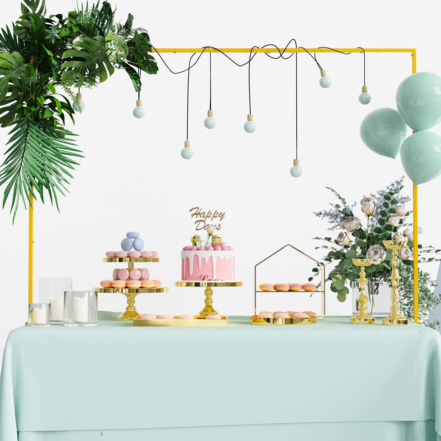 Over The Table Rod Stand with Clamps Gold Table Arch Banner Stand | Amazon (US)