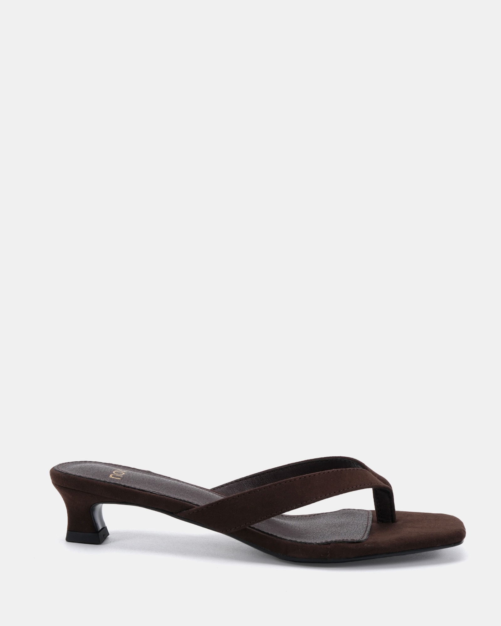 ZEPHRIN ESPRESSO SUEDE Low Heels | Novo Shoes