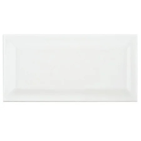 1 carton/5 SQFT - 3""x6"" Glazed Ceramic Subway Tile, Beveled White (Gloss) | Walmart (US)