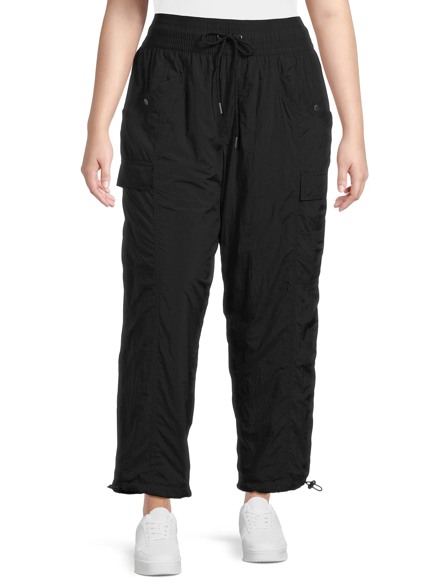 Avia Women's Plus Size Drawstring Waist Cargo Utility Pants | Walmart (US)
