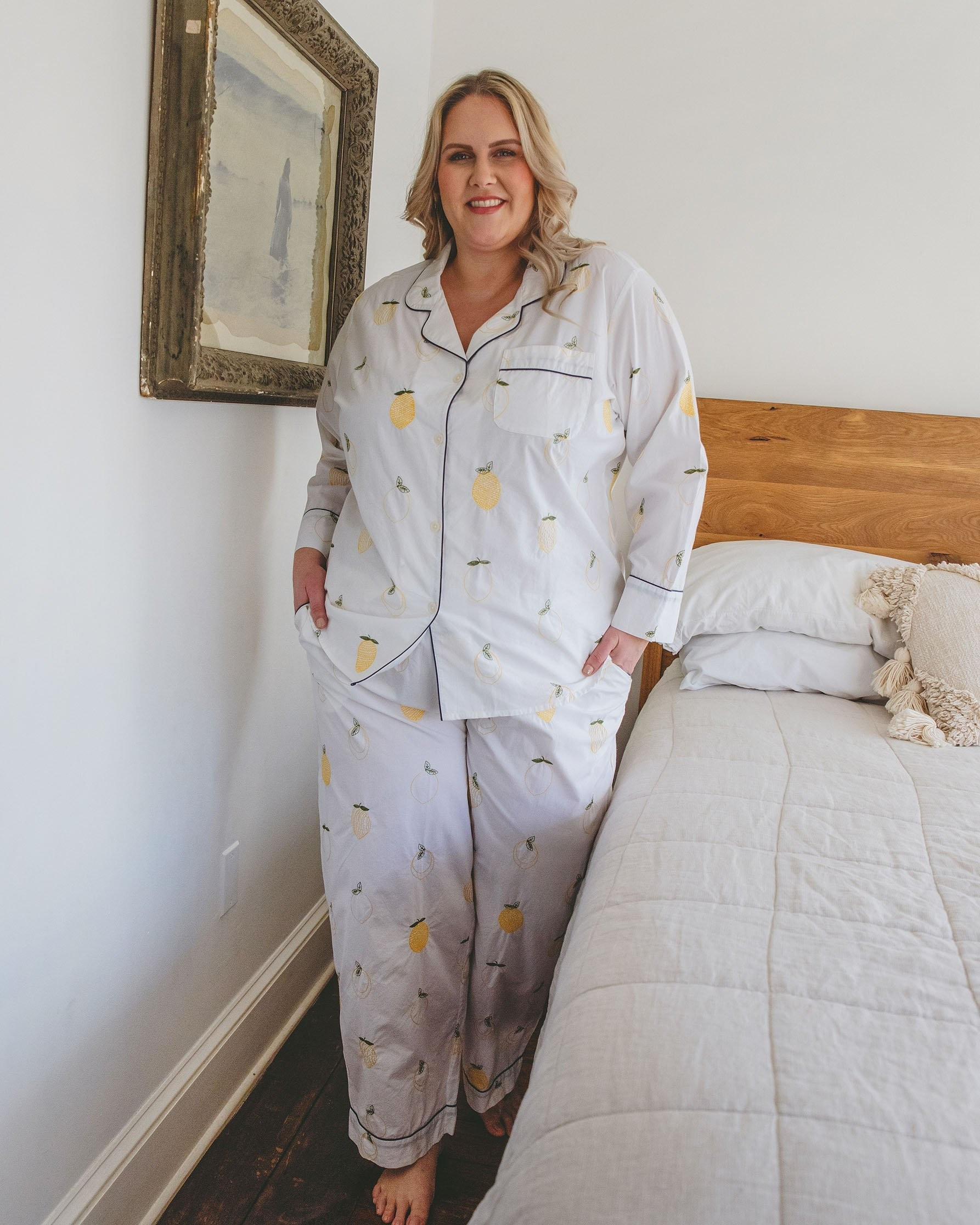 Lemon Drop - Long Sleep Set - Cloud | Printfresh
