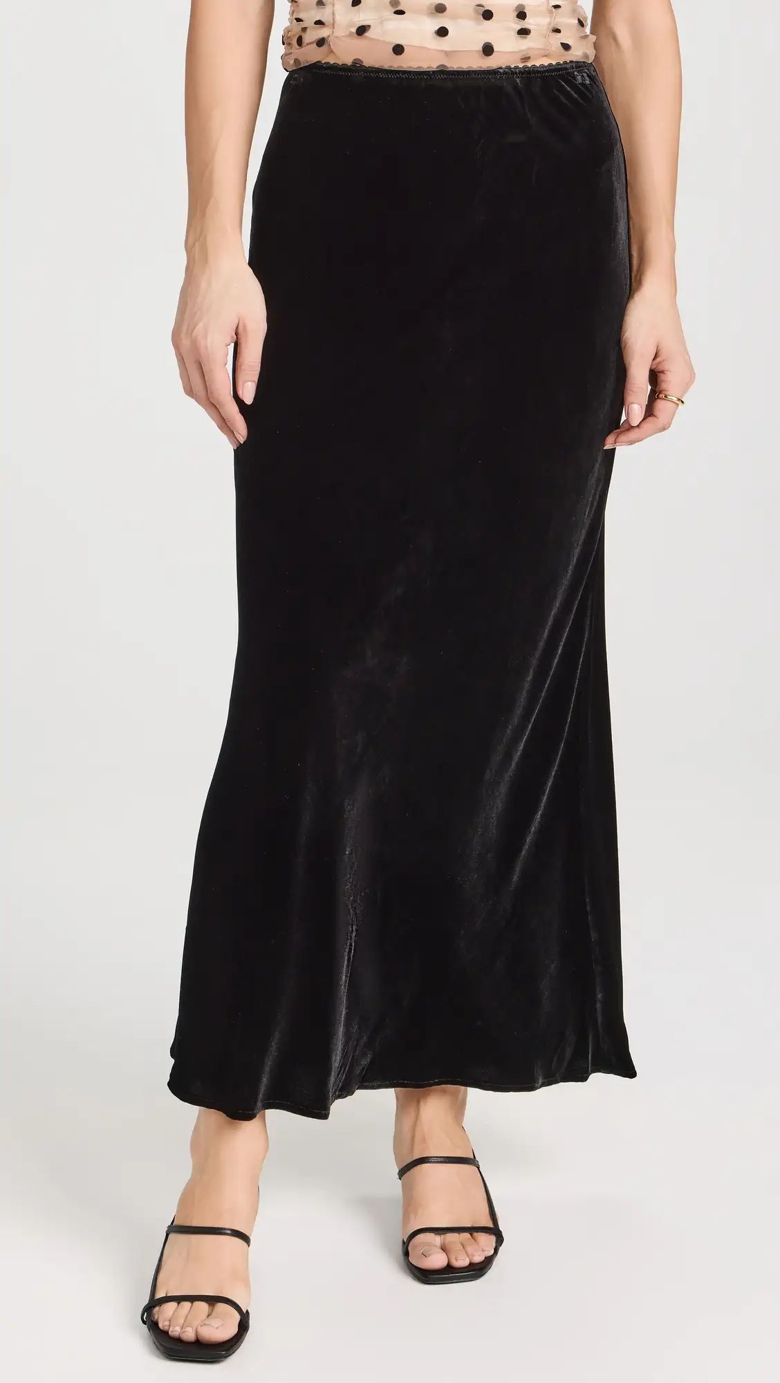 Reformation Layla Velvet Skirt | Shopbop | Shopbop