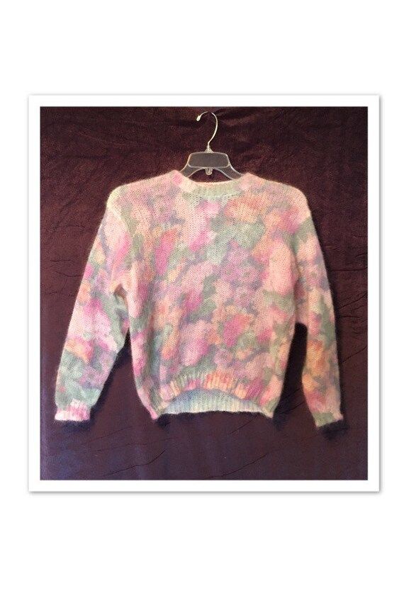 Vintage Watercolor Floral Sweater | Etsy (US)