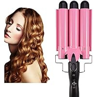 MODVICA 3 Barrel Curling Iron Wand 26mm Hair Waver Temperature Adjustable Ceramic Hair Curling Ir... | Amazon (US)