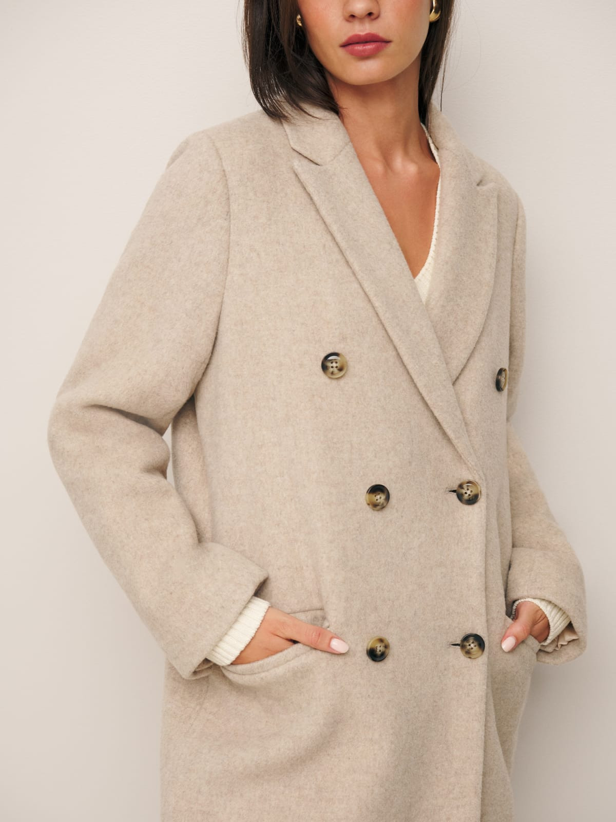 Paley Double Breasted Coat | Reformation (Global)