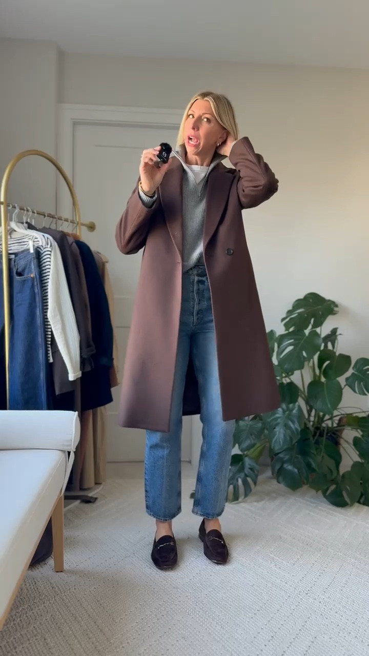 When in doubt, layer textures. A soft cashmere zip under a structured brown coat gives instant polish  

#LTKSeasonal #LTKStyleTip #LTKOver40