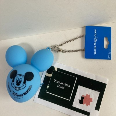 NEW Tokyo Disney Resort Mickey balloon Bag Charm Keychain pouch Blue | eBay US