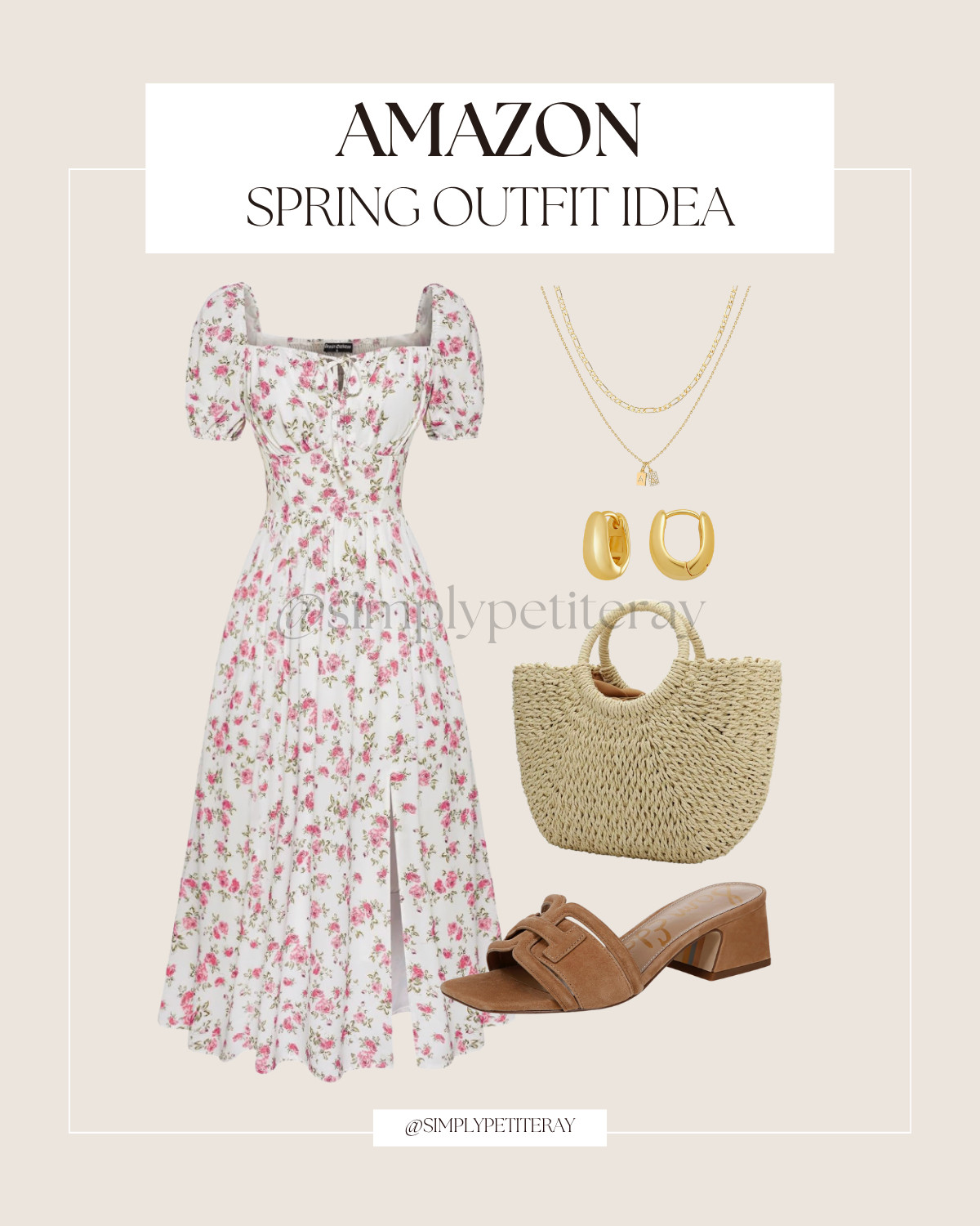 Feeling spring-ready in this floral dress paired with the perfect accessories. Love the gold touch!

Amazon spring outfit idea, floral dress outfit, spring fashion inspo, Amazon outfit finds, gold accessories outfit, feminine spring style, casual chic outfit, warm weather looks 

 I earn commissions from qualifying purchases.

#AmazonFinds #SpringOutfit #FloralDress #AmazonStyle #GoldAccessories #SpringFashion #OutfitInspo #OOTD
 

 #LTKootd #LTKSeasonal