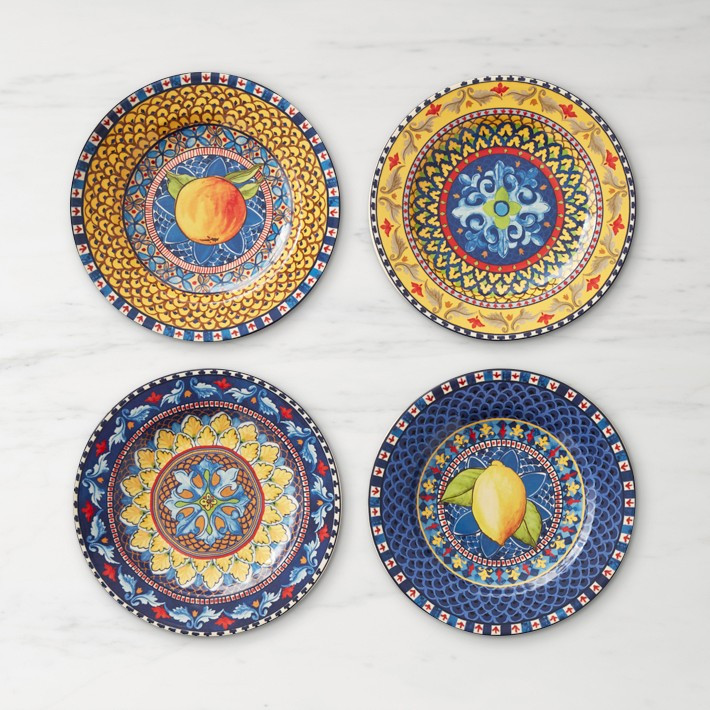 Sicily Ceramic Mixed Salad Plates | Williams-Sonoma