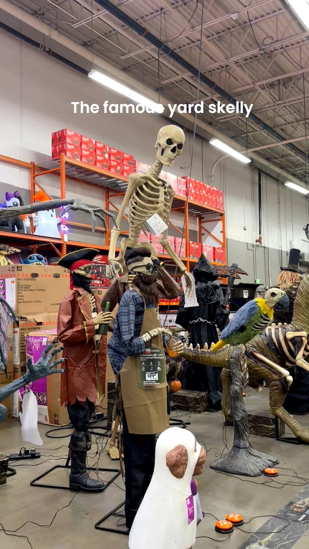 Found the 12ft skeleton in the wild!! 

Dressupbuttercup.com #dressupbuttercup #dederaad

#LTKdayinmylife #LTKSeasonal #LTKHome