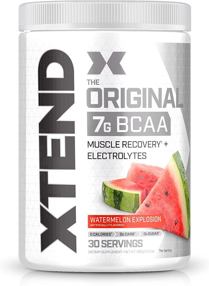 XTEND Original BCAA Powder Watermelon Explosion - Sugar Free Post Workout Muscle Recovery Drink w... | Amazon (US)