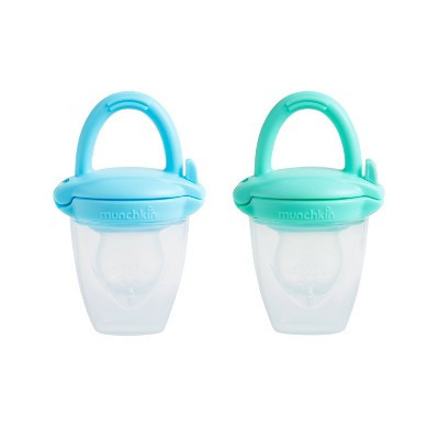 Munchkin Silicone Baby Food Feeder for Solids & Purees - Blue/Mint - 2pk: BPA-Free | Target