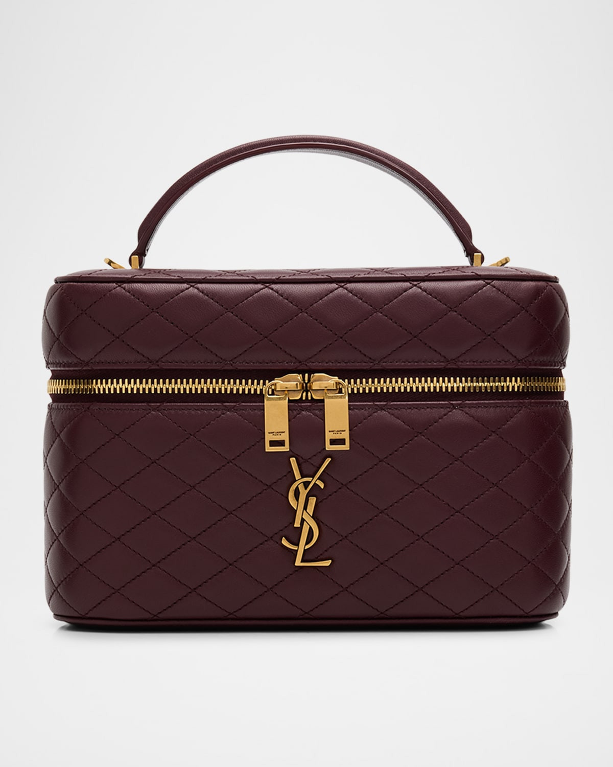Gaby Large YSL Vanity Bag in Quilted Leather | Neiman Marcus