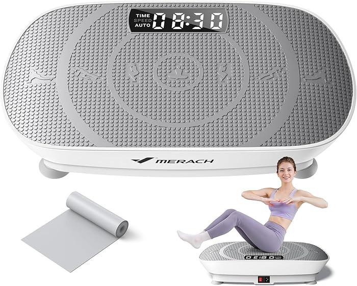 MERACH Vibration Plate Exercise Machine, Whole Body Workout Equipment for Women, Bluetooth and Si... | Amazon (US)