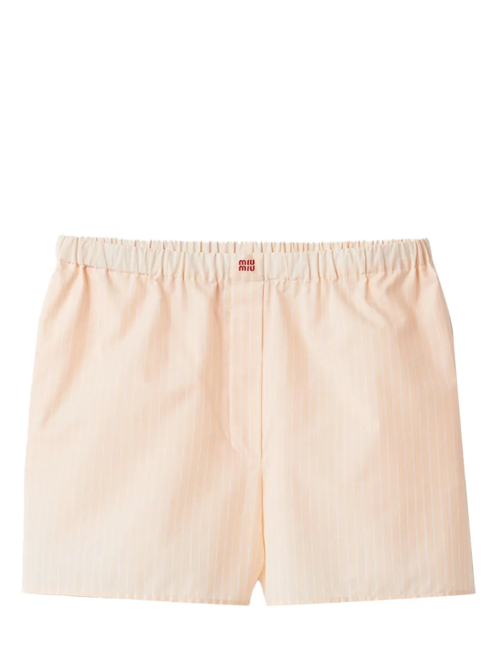 Miu Miu Striped Cotton Pyjama Boxers - Farfetch | Farfetch Global