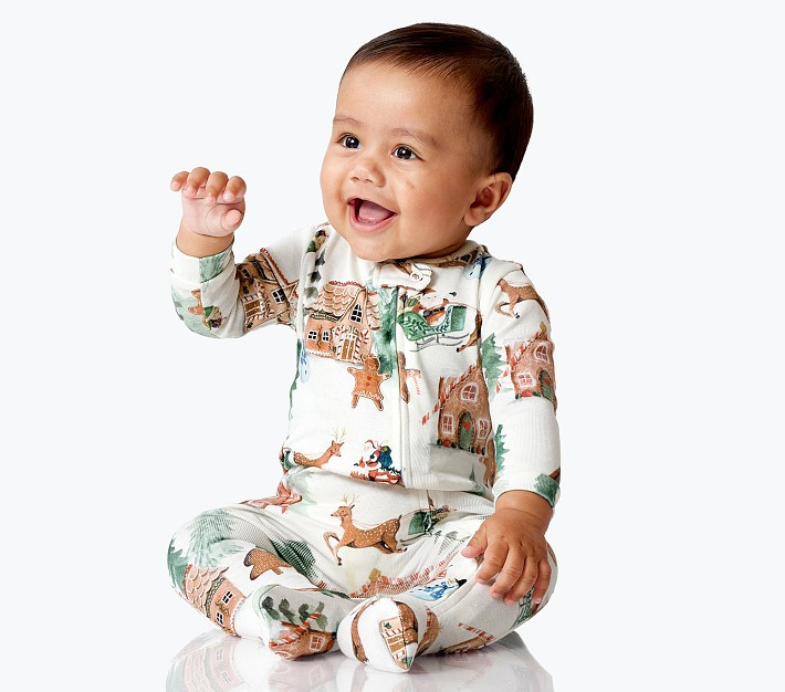 Gingerbread Organic Nursery Pajama | Pottery Barn Kids