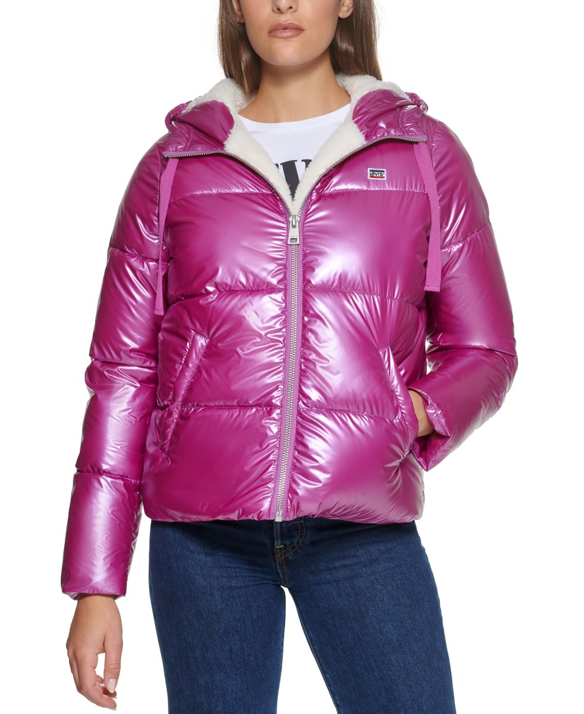 Levi's Hooded Fleece-Lined Puffer Coat, Created for Macy's | Macys (US)