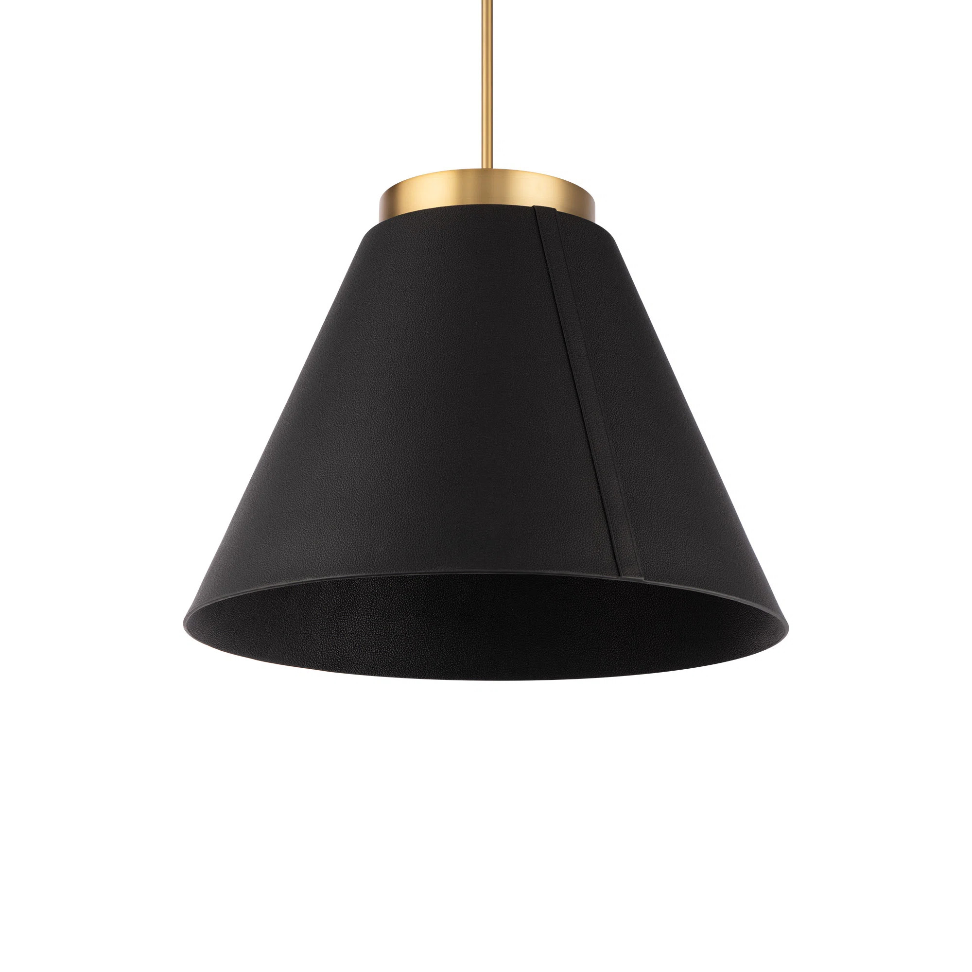 Bentley 1 - Light Black/Aged Brass LED Single Pendant | Wayfair North America