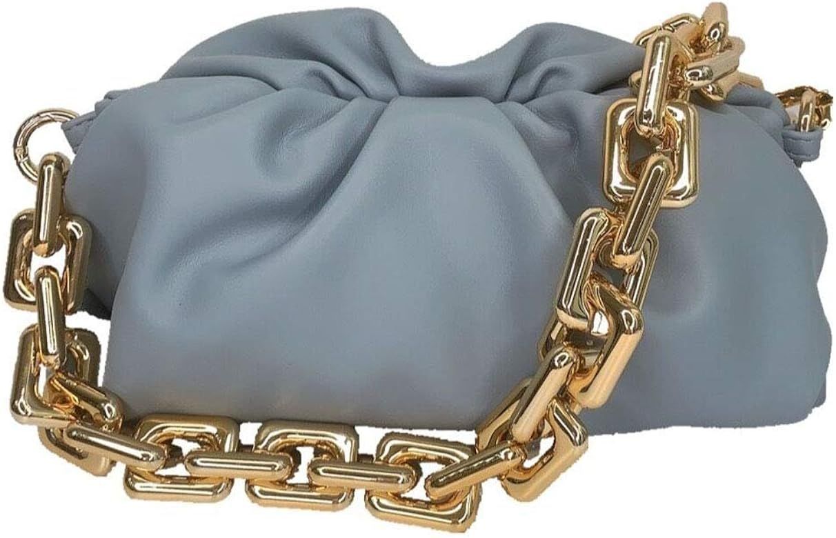 Cloud Bag Dumpling Shoulder Bag Chunky Chain Pouch Bag | Amazon (US)
