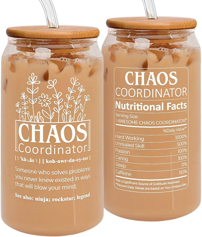 Thank You Gifts for Women, Boss Lady, Coworker, Manager, Office, Teacher, Nurse, Friends - Chaos ... | Amazon (US)