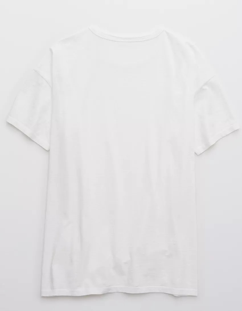 Aerie Distressed Basic Boyfriend T-Shirt | Aerie