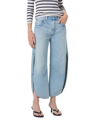 Tulip High Rise Curved Hem Jeans in Somersault | Bloomingdale's (AU)