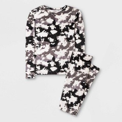 Boys' 2pc Snuggly Soft Tie-Dye Pajama Set - Cat & Jack™ Black | Target