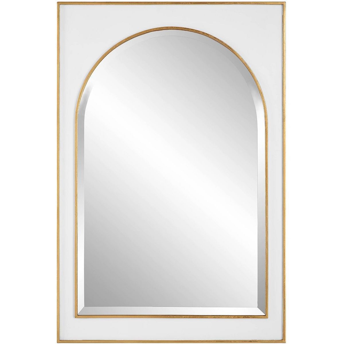 Uttermost Crisanta Antiqued Gold Leaf 25" x 37 1/2" Wall Mirror | Target