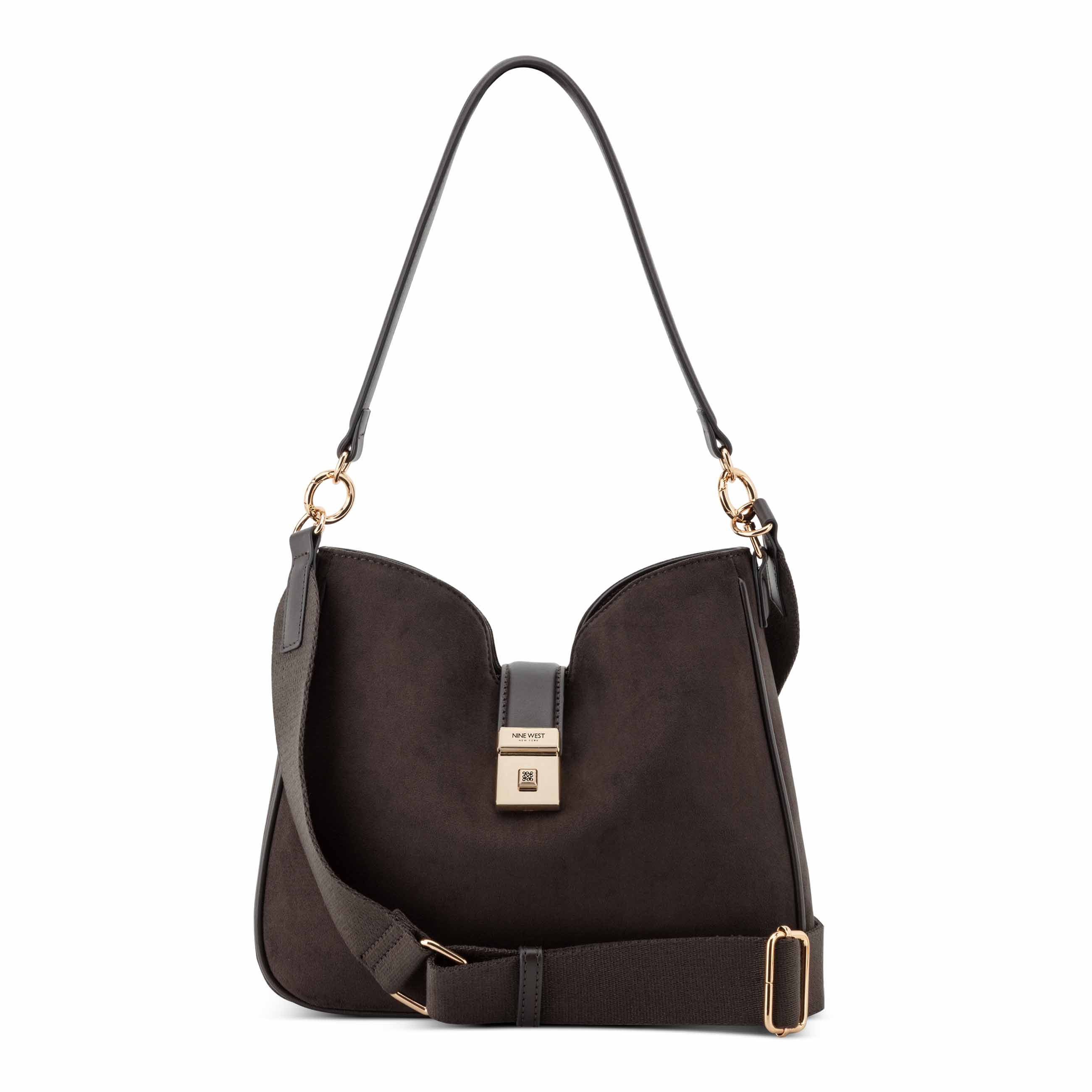 Monette Convertible Shoulder Hobo Crossbody - Espresso | Nine West | Nine West (US)