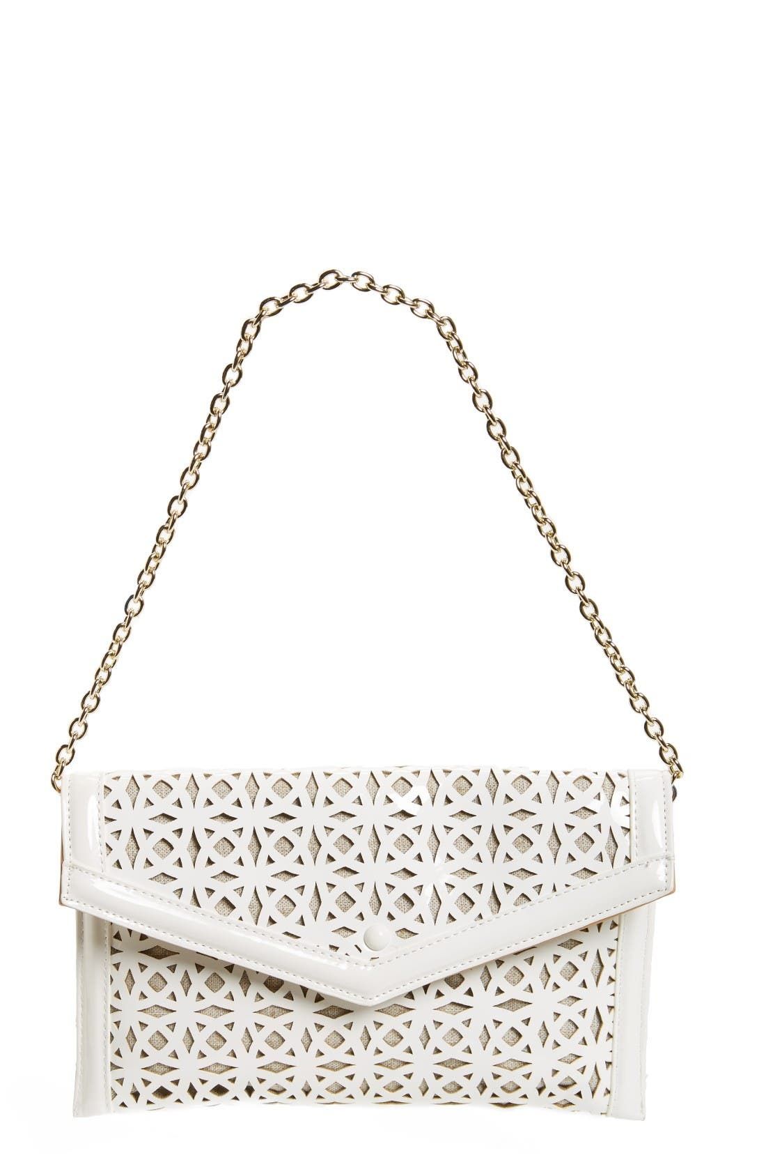 Perforated Faux Leather Clutch | Nordstrom
