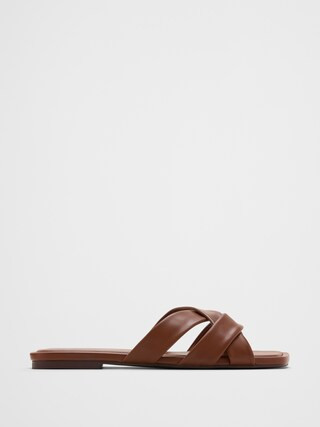 Vegan Leather Crossover Sandal | Banana Republic Factory