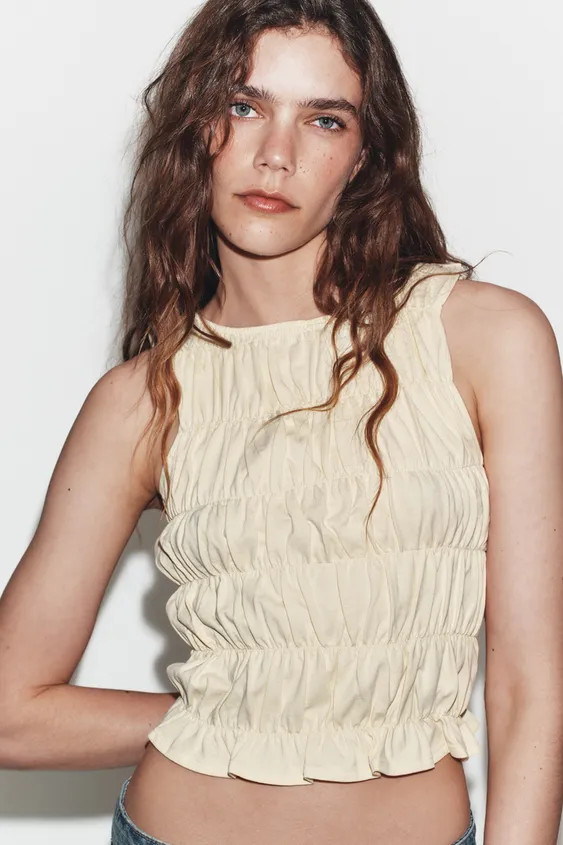 GATHERED TOP | Zara UK