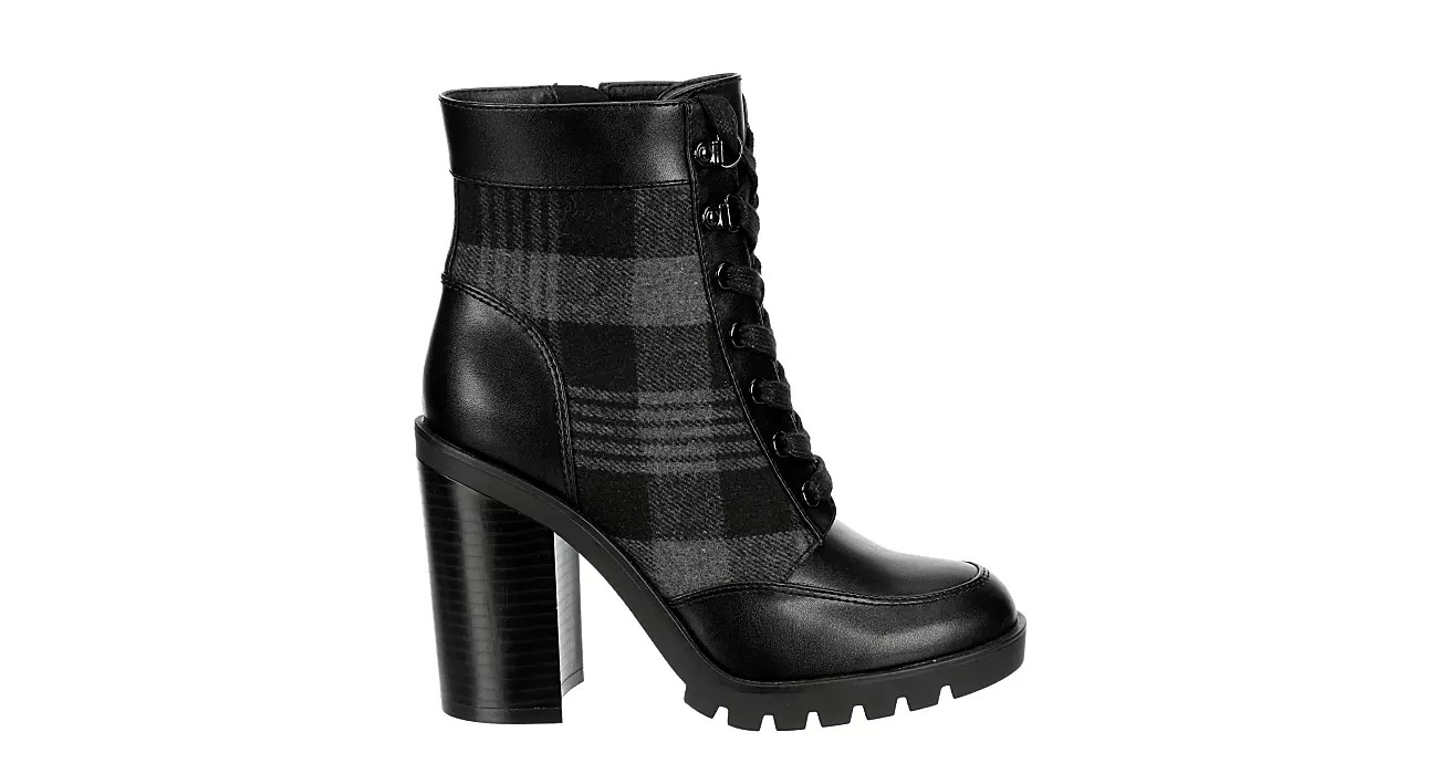 Eva & Zoe Womens Addison Lace-up Boot - Black | Rack Room Shoes
