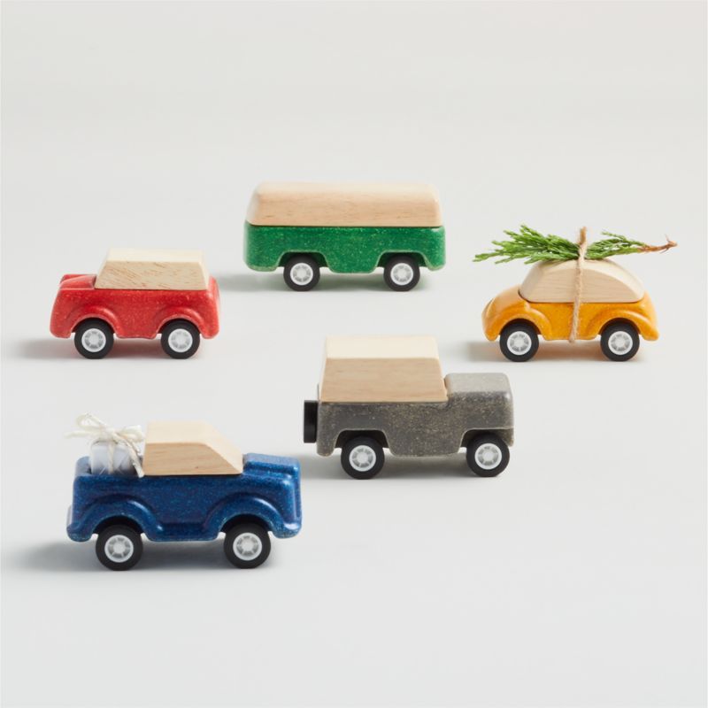 Plan Toys Wooden Cars | Crate & Kids | Crate & Barrel