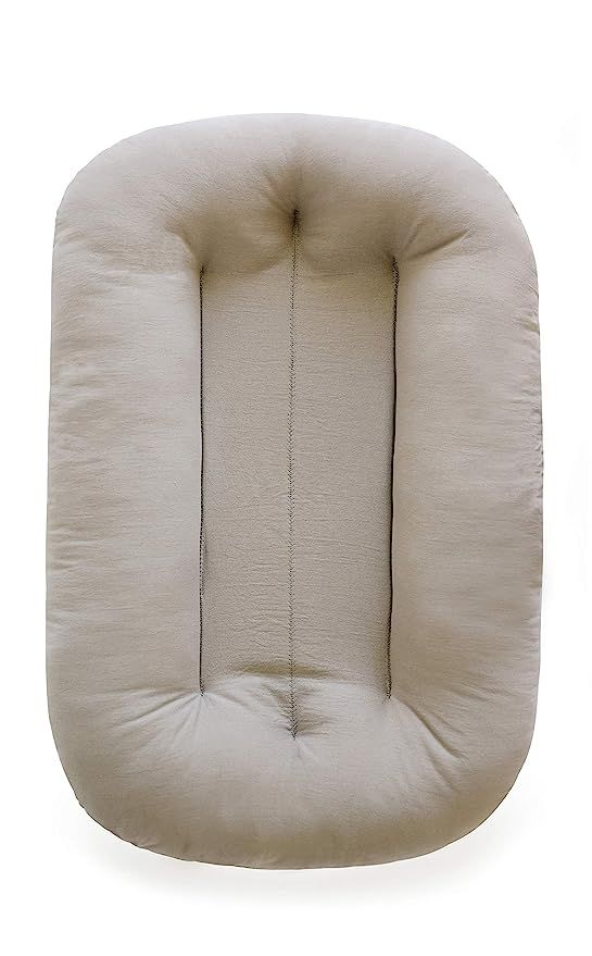 Snuggle Me Organic Bare | Baby Lounger & Infant Floor Seat | Newborn Essentials | Organic Cotton,... | Amazon (US)