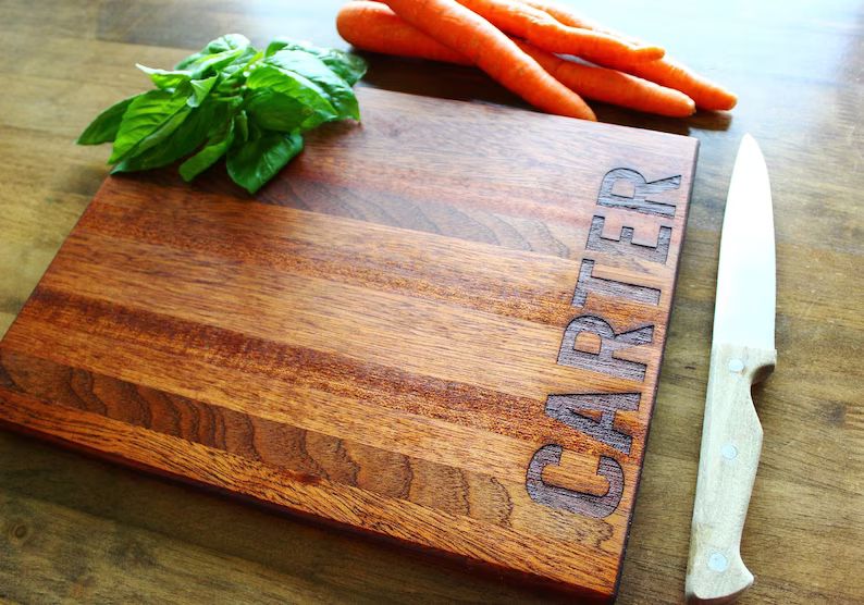 Personalized Cutting Board, Christmas Gift For Him, Personalized Gifts, Custom Cutting Board, Wed... | Etsy (US)