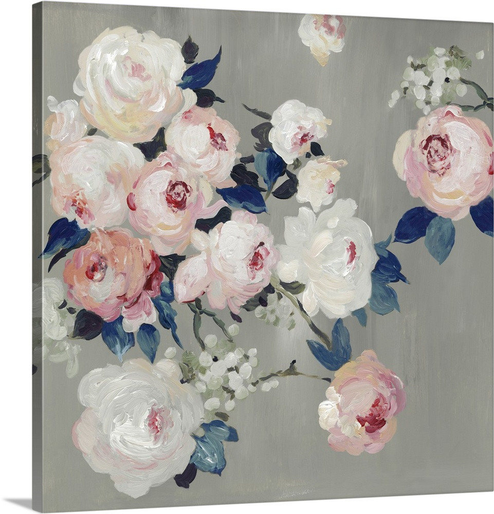 Cobalt Leaves Wall Art | Great Big Canvas - Dynamic