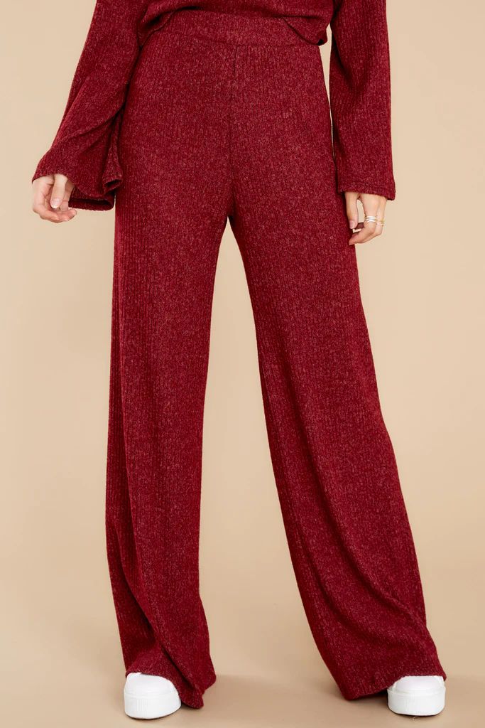 Just Casual Wine Pants | Red Dress 