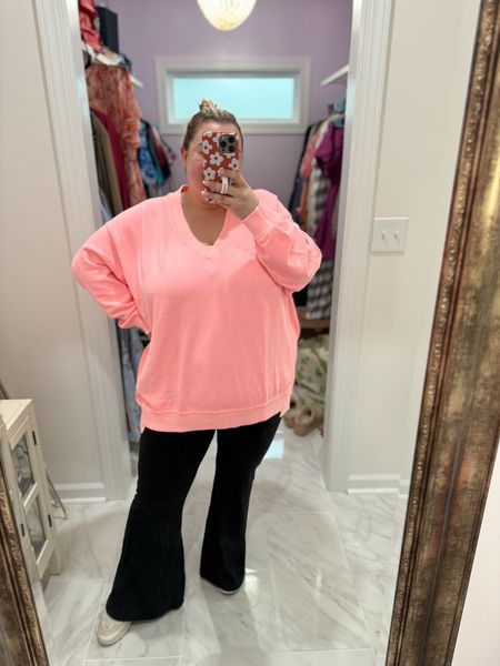 A cold rainy day calls for all aerie! This vacay sweater is my FAVORITE and I have it in 3 colors. I sized down to the XL in this one. Leggings are an XXL. Aerie is having a great 25% off sale for rewards members! 

#LTKplussize #LTKsalealert #LTKfindsunder50