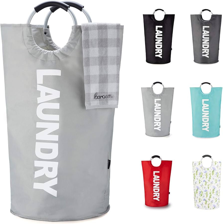 Caroeas 90L Laundry Basket (13 Colors), Waterproof Laundry Hamper, Laundry Bag with Padded Handle... | Amazon (US)