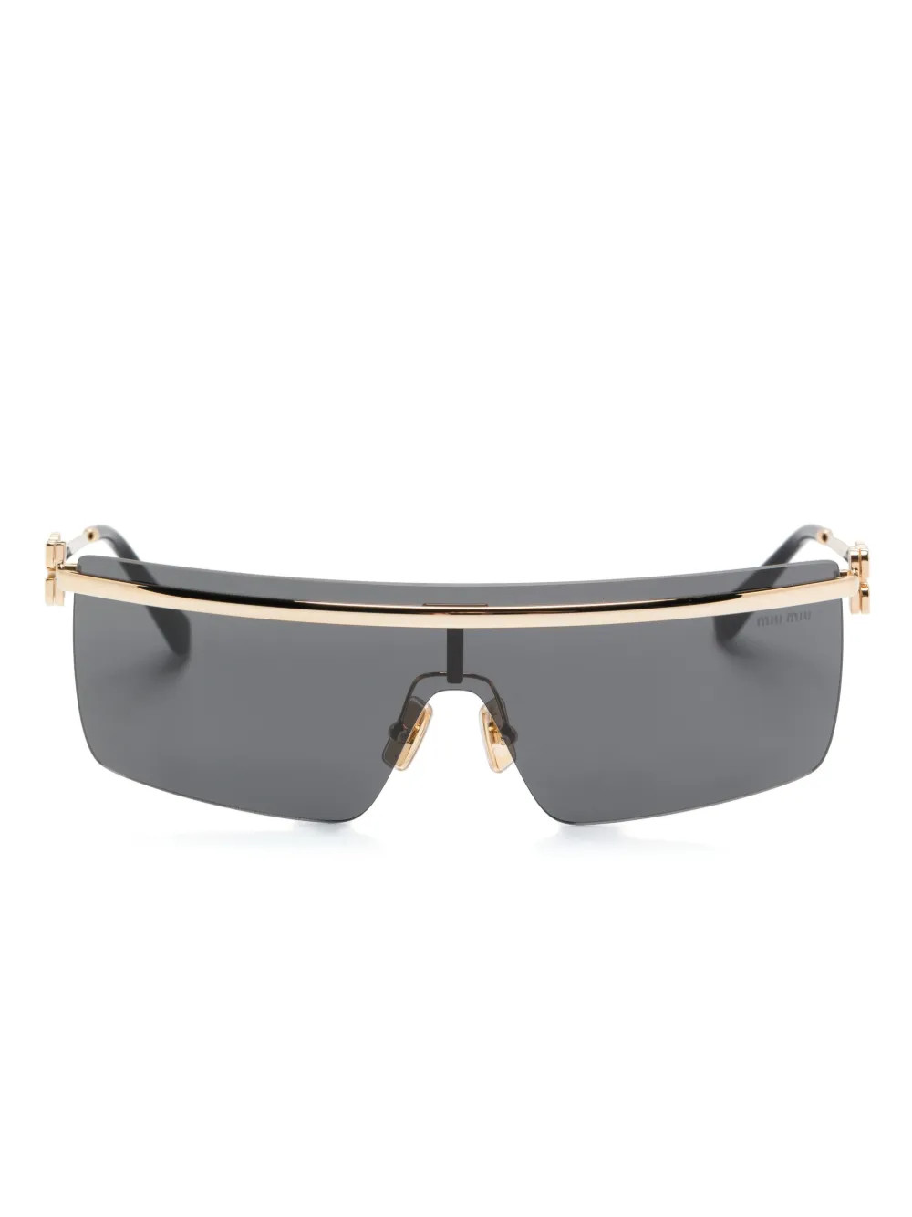 Miu Miu Eyewear mask-frame Sunglasses - Farfetch | Farfetch Global