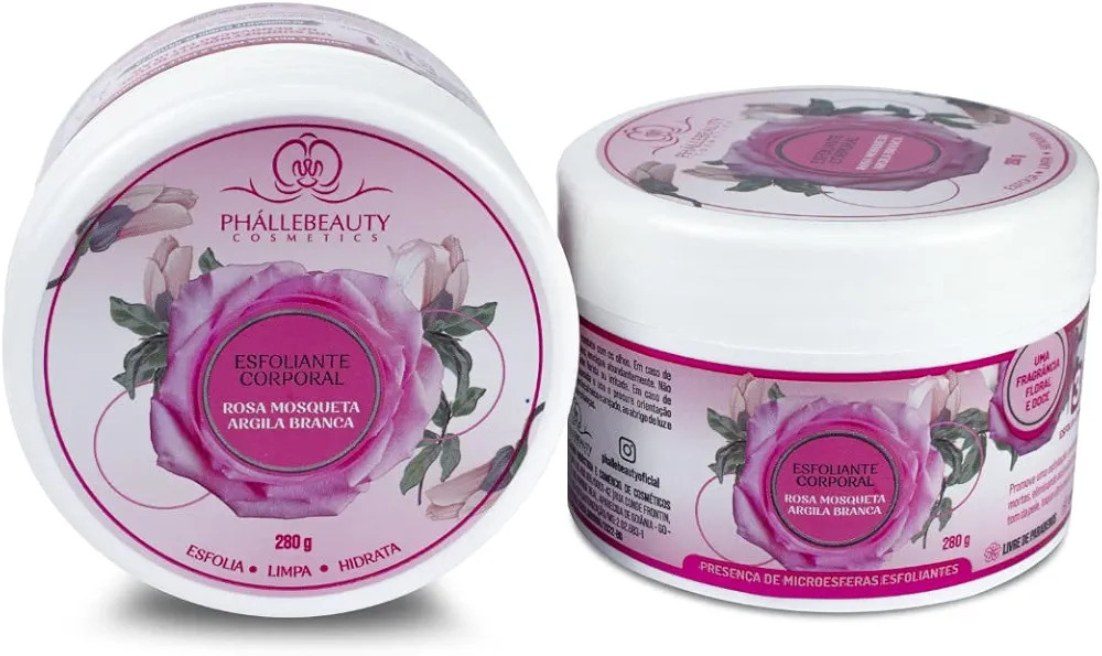 Esfoliante Corporal Rosa Mosqueta Phallebeauty 280g | Amazon (BR)