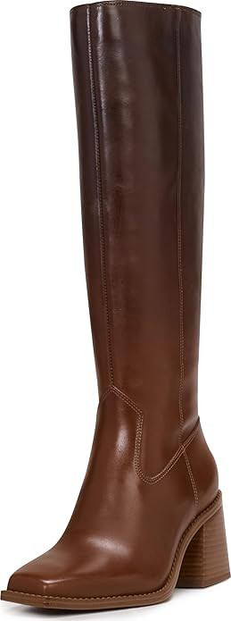 Vince Camuto Women's Sangeti Stacked Heel Knee High Boot Fashion | Amazon (US)